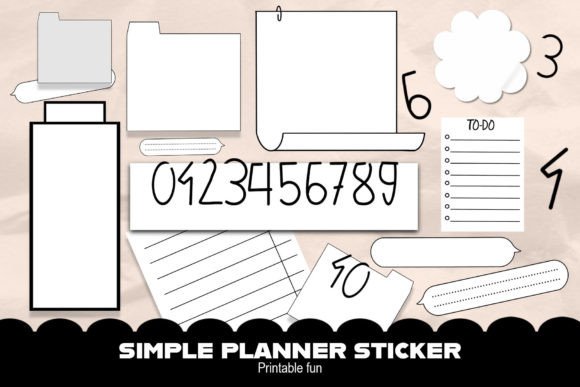 Download Simple Planner Sticker Printable - Sticker Collection