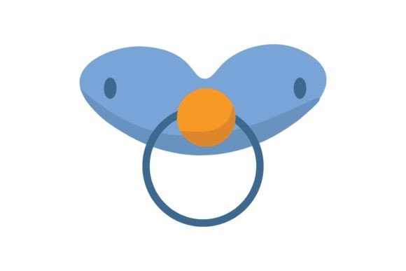 Download Unique Baby Pacifier Blue Orange Color - Baby Collection
