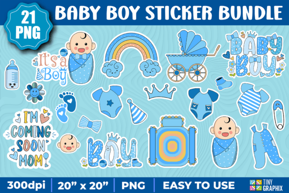 Download Baby Boy Sticker - Newborn Baby Boy - Baby Collection